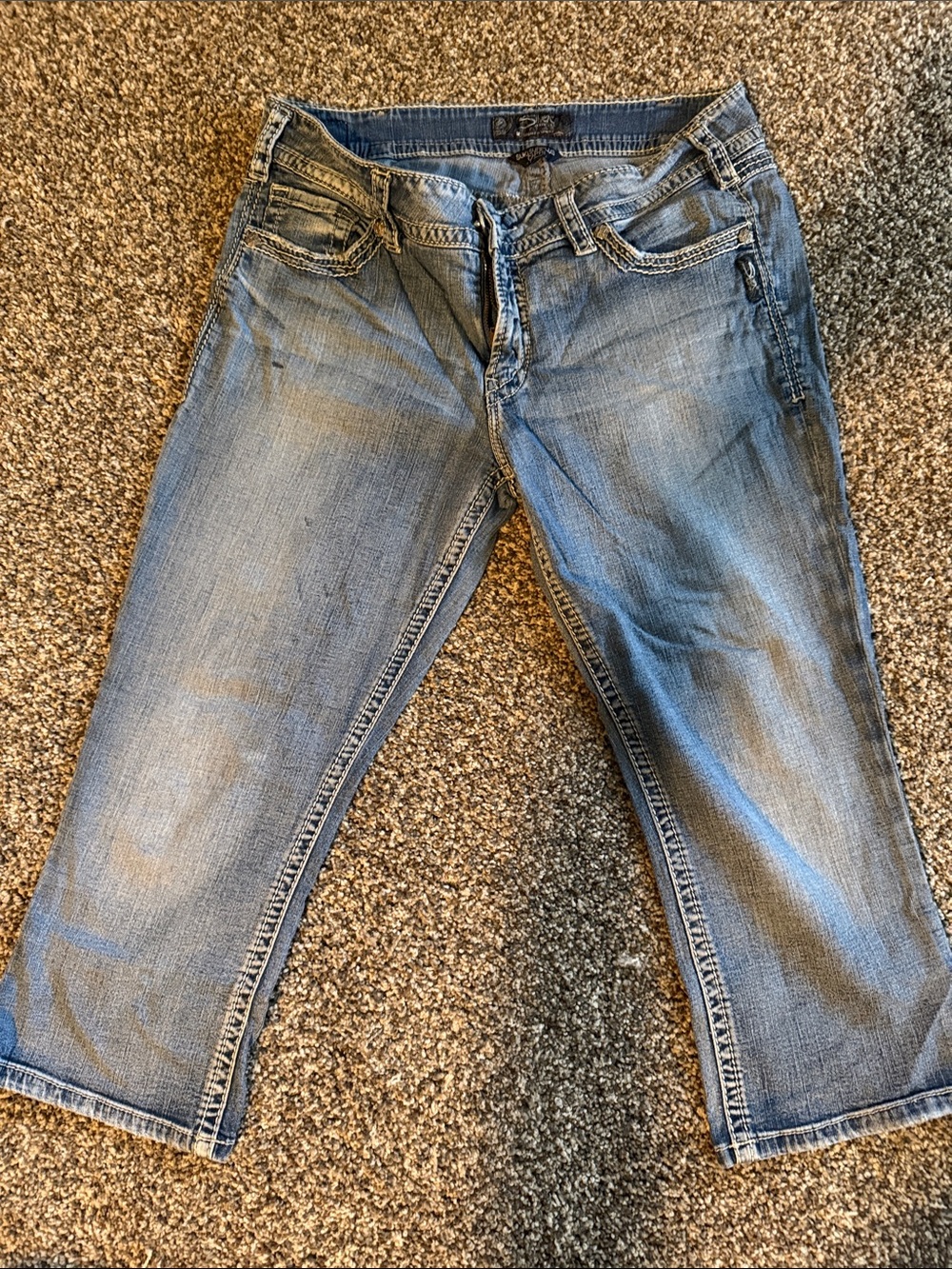 Silver Suki Women’s Light Blue  Jean Capri